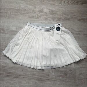 XS CALIA White Pleated Women's GOLF Skirt